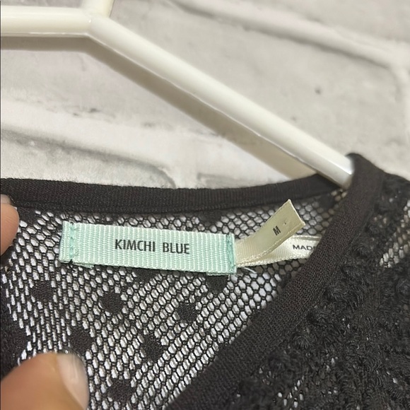 Kimchi Blue Black Mesh Dress, size medium - Picture 2 of 9